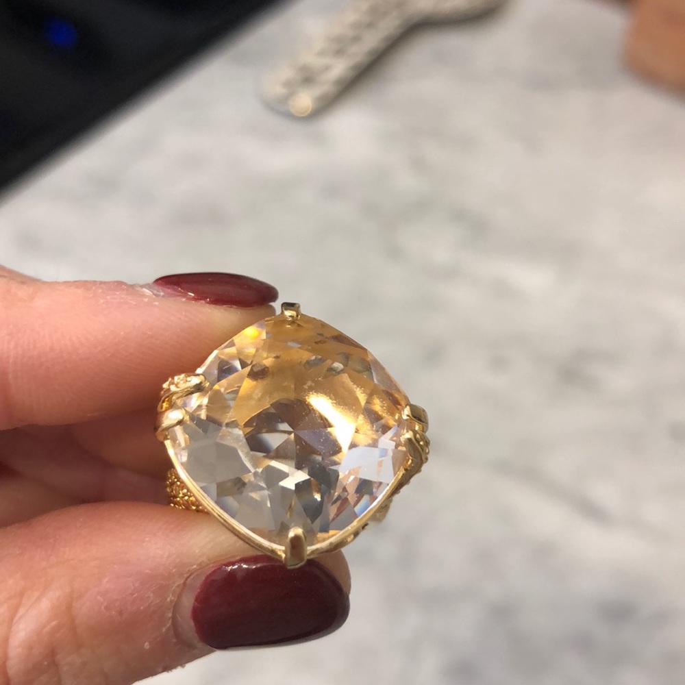 Swarovski Crystal Gold Ring - Picture 6 of 6